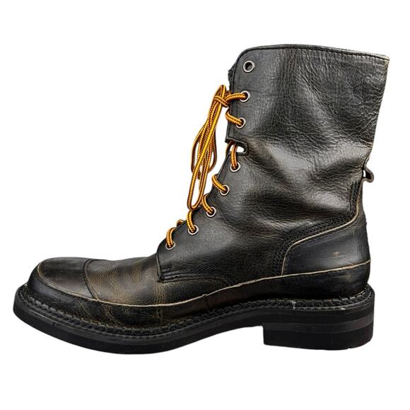 Bed Stu Men’s Gotti Black Brown Distressed Leather Moto Boot Size US 11 - Picture 2 of 10